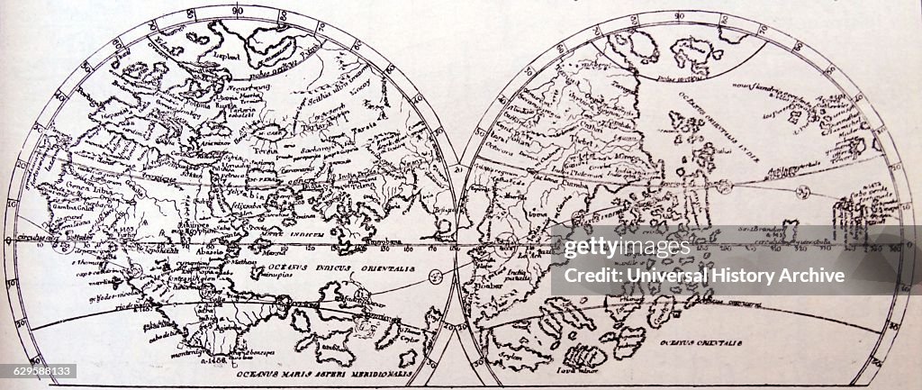 The World as Known on the Eve of the Discovery of America by Martin Behaim