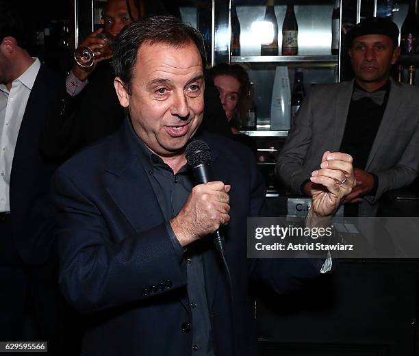 Ron Suskind speaks during a cocktail party in celebration of "Life, Animated" at Megu New York on December 13, 2016 in New York City.