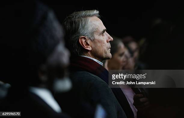 Jeremy Irons attends "Assassin's Creed" New York premiere at AMC Empire 25 theater on December 13, 2016 in New York City.