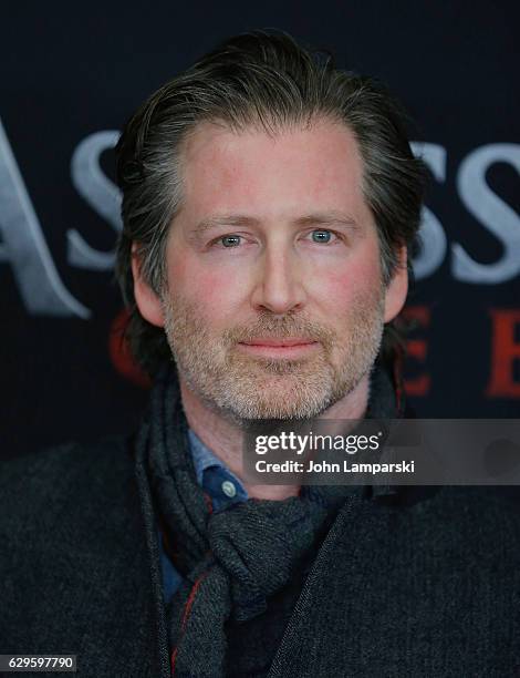Writer Adam Cooper attends "Assassin's Creed" New York premiere at AMC Empire 25 theater on December 13, 2016 in New York City.