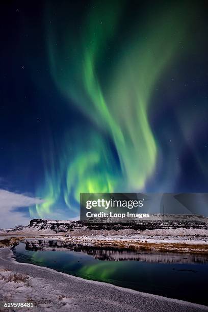 Northern lights at Lomagnupur in Iceland, Lomagnupur, Iceland.