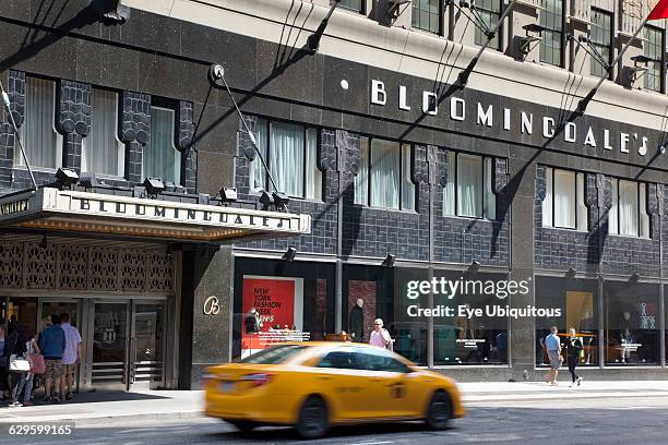 New York State, New York City, Manhattan, Lexington Avenue, Exterior of Bloomingdales department store.