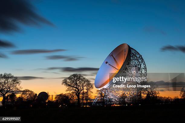 The Lovell Radio Telescope at Jodrell Bank, Macclesfield, England.