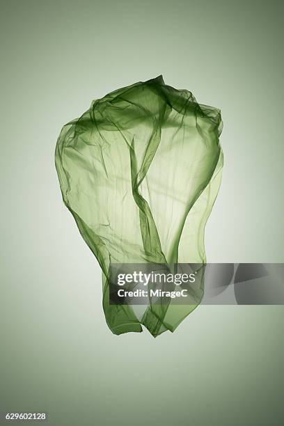 cabbage shape green plastic bag - plastic bag stock-fotos und bilder