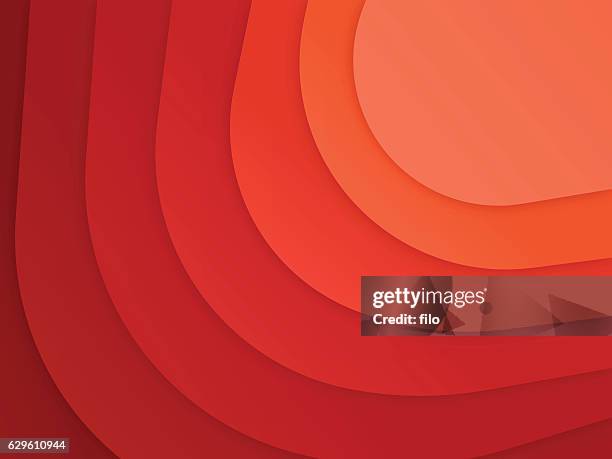 red abstract layers - red backgrounds stock illustrations