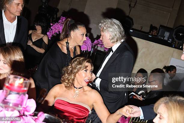 Donna Karan , Heloise Pratt, and Sir Bob Geldof attend the Angel Ball 2016 at Cipriani Wall St on November 21, 2016 in New York City.