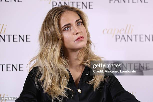 Chiara Ferragni attends a Pantene ambassador photocall in Milan on December 14, 2016 in Milan, Italy.