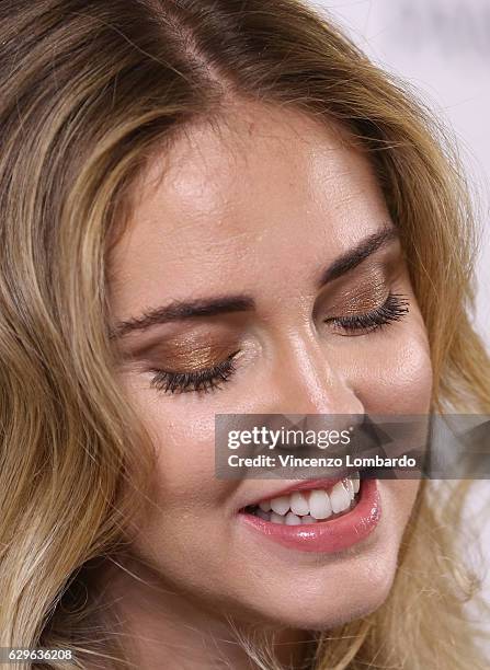 Chiara Ferragni attends a Pantene ambassador photocall in Milan on December 14, 2016 in Milan, Italy.