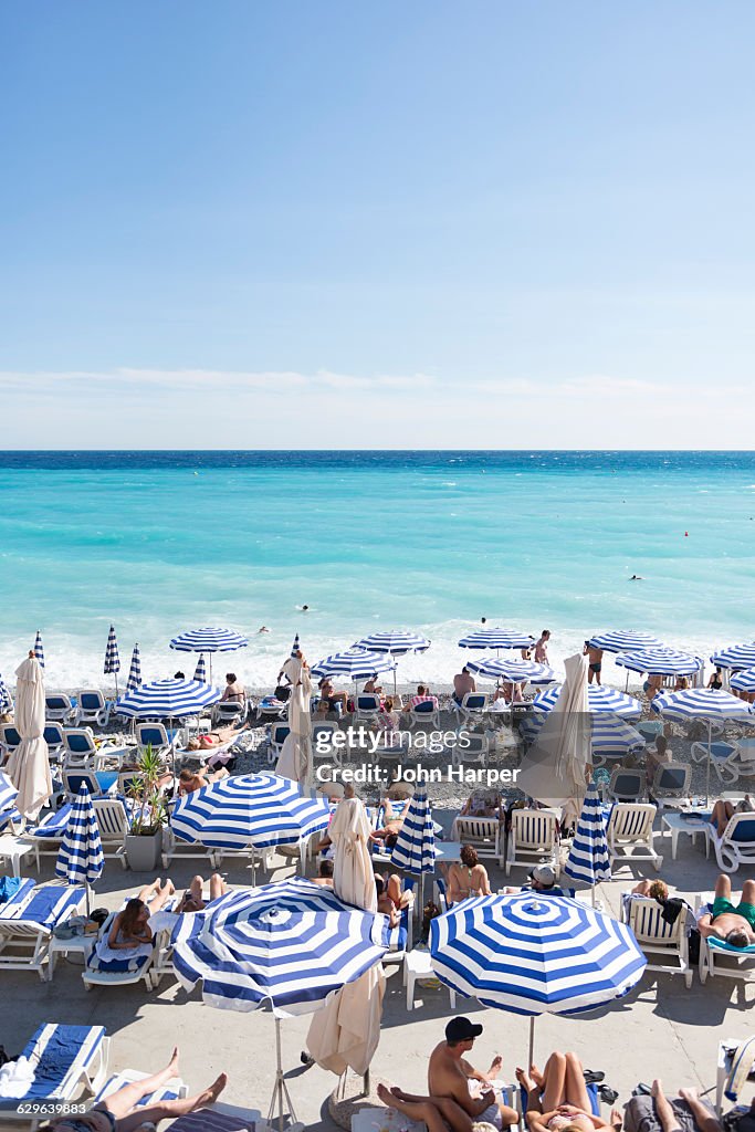 Beach in Nice, France