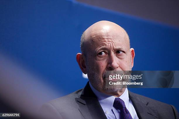 Lloyd Blankfein, chairman and chief executive officer of Goldman Sachs Group Inc., speaks during a panel session at the 10,000 Small Businesses...