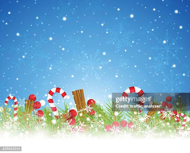 christmas background - christmas candy stock illustrations