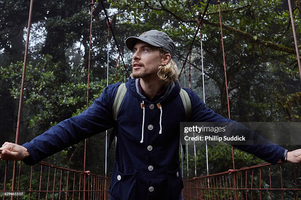Loan Male Traveller Walking & Exploring Nature