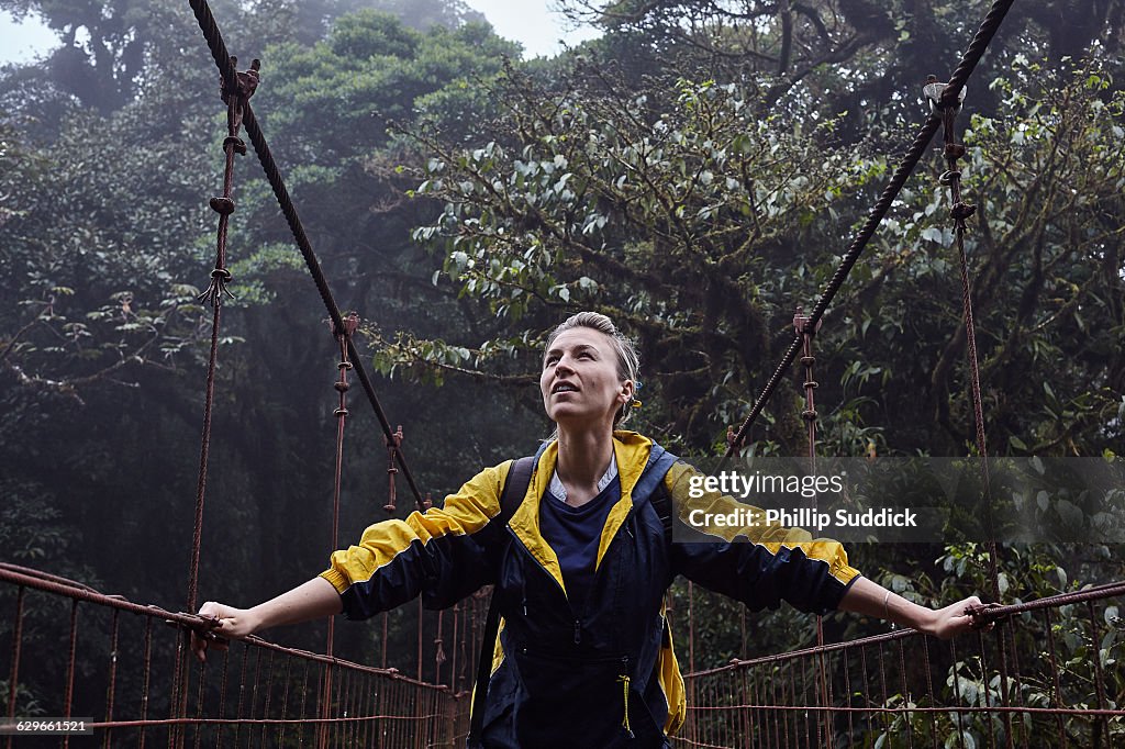 Loan Female Traveller Walking Exploring Nature