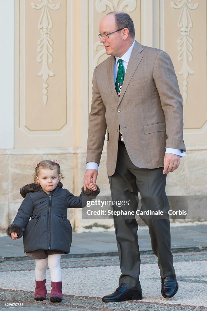 Christmas Gifts Distribution At Monaco Palace in Monte-Carlo