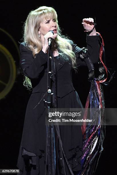 Stevie Nicks performs during her "24 Karat Gold Tour" at Golden 1 Center on December 13, 2016 in Sacramento, California.