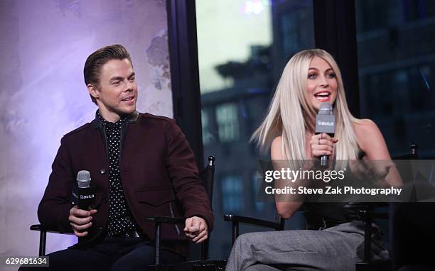 Dancers Derek Hough and Juliane Hough attend Build Series to discuss their new "Move Live" performance tour at AOL HQ on December 14, 2016 in New...