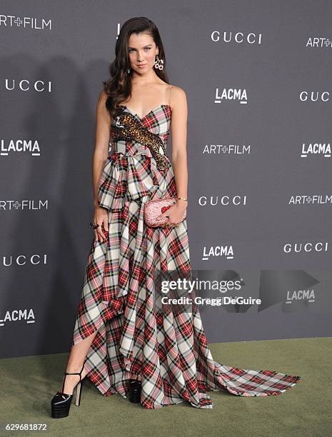 Maya Henry arrives at the 2016 LACMA Art + Film Gala Honoring Robert Irwin And Kathryn Bigelow Presented By Gucci at LACMA on October 29, 2016 in Los...