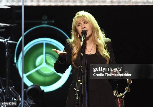 Stevie Nicks performs during her "24 Karat Gold Tour" at Golden 1 Center on December 13, 2016 in Sacramento, California.