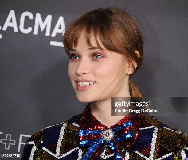 Actress Makenzie Leigh, wearing Gucci, arrives at the 2016 LACMA Art + Film Gala Honoring Robert Irwin And Kathryn Bigelow Presented By Gucci at...