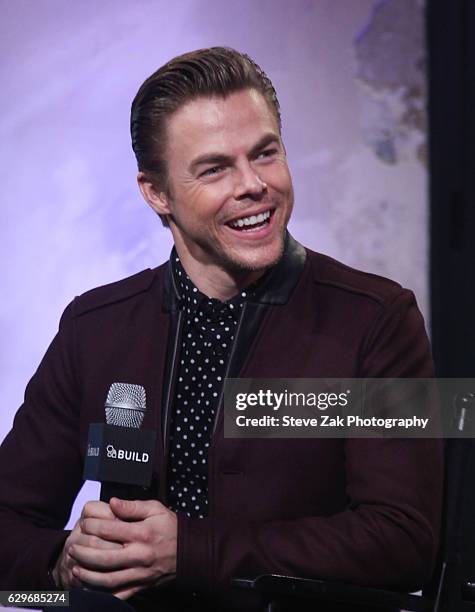 Dancer Derek Hough attends Build Series to dicuss "Move Live" performance tour at AOL HQ on December 14, 2016 in New York City.