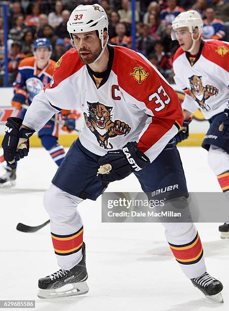 Willie Mitchell of the Florida Panthers plays in the game against the Edmonton Oilers at Rexall Place on January 10, 2016 in Edmonton, Alberta,...