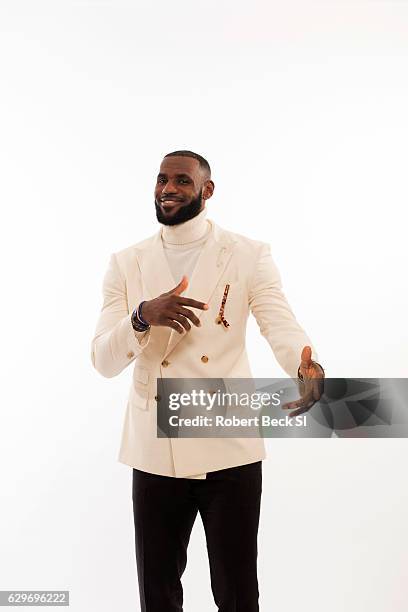 Basketball player Lebron James is photographed for Sports Illustrated on December 3, 2016 at the Shangri-La Hotel in Toronto, Canada. James is SI's...