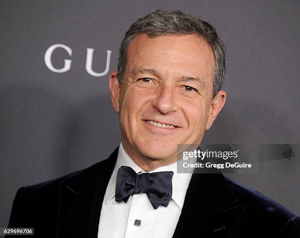 Chairman and Chief Executive Officer of The Walt Disney Company Robert A. Iger arrives at the 2016 LACMA Art + Film Gala Honoring Robert Irwin And...