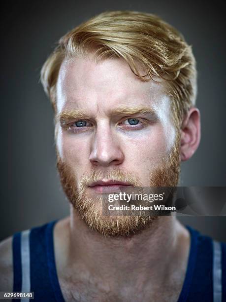 Paralympic sprinter Jonnie Peacock is photographed for the Times on July 18, 2016 in Loughborough, England.