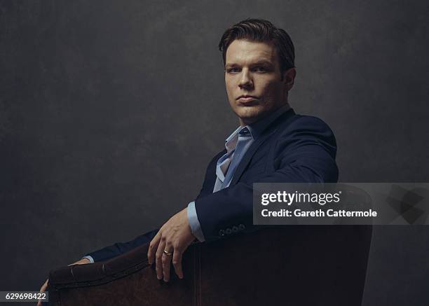 Actor Jake Lacy is photographed at the 13th annual Dubai International Film Festival held at the Madinat Jumeriah Complex on December 8, 2016 in...