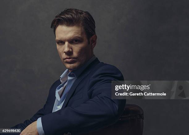 Actor Jake Lacy is photographed at the 13th annual Dubai International Film Festival held at the Madinat Jumeriah Complex on December 8, 2016 in...