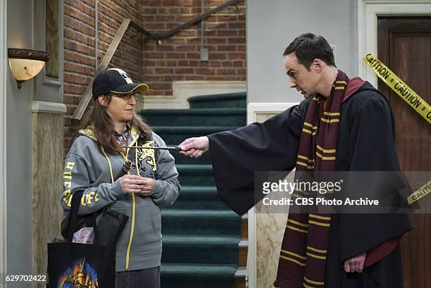 The Birthday Synchronicity" -- Pictured: Amy Farrah Fowler and Sheldon Cooper . Howard and Bernadette welcome their new baby and Sheldon and Amy...