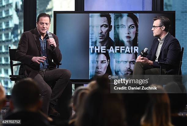 Brendan Fraser attends AOL Build to discuss his role in 'The Affair' at AOL HQ on December 14, 2016 in New York City.