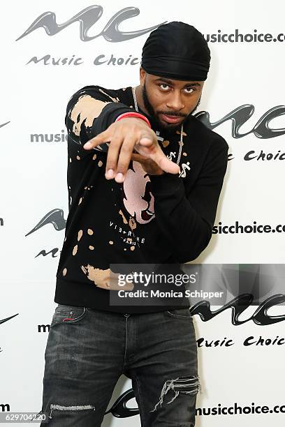 Sage The Gemini visits Music Choice at Music Choice on December 14, 2016 in New York City.