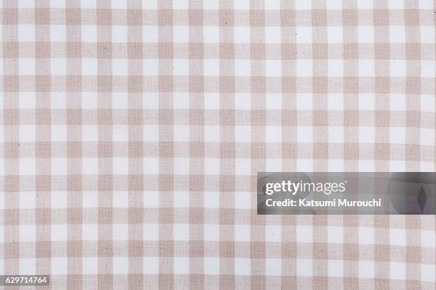 check pattern cloth texture background - gingham stock pictures, royalty-free photos & images