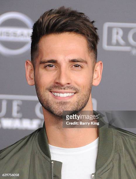 Actor Jean-Luc Bilodeau attends the premiere of Walt Disney Pictures and Lucasfilms' 'Rogue One: A Star Wars Story' at the Pantages Theatre on...