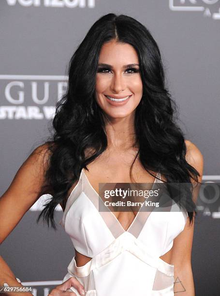 Brittany Furlan attends the premiere of Walt Disney Pictures and Lucasfilms' 'Rogue One: A Star Wars Story' at the Pantages Theatre on December 10,...