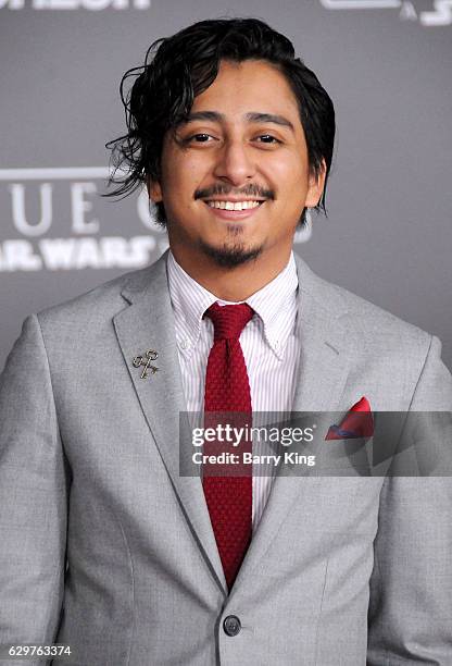 Actor Tony Revolori attends the premiere of Walt Disney Pictures and Lucasfilms' 'Rogue One: A Star Wars Story' at the Pantages Theatre on December...