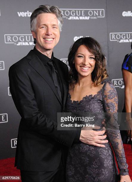 Actress Vanessa Lengies and guest attend the premiere of Walt Disney Pictures and Lucasfilms' 'Rogue One: A Star Wars Story' at the Pantages Theatre...