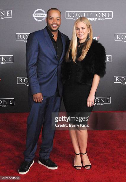 Actor Donald Falson and wife CaCee Cobb attend the premiere of Walt Disney Pictures and Lucasfilms' 'Rogue One: A Star Wars Story' at the Pantages...