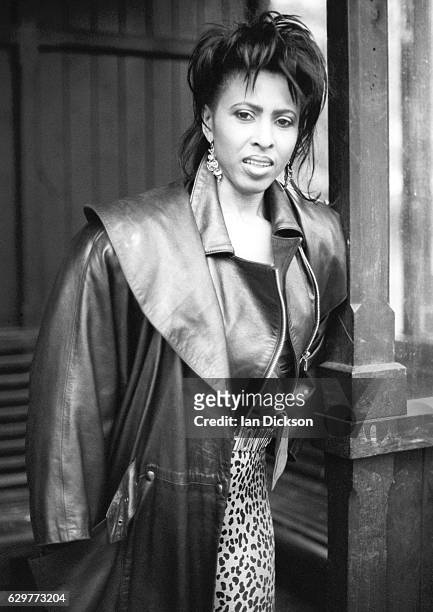 Portrait of Nona Hendryx taken for Black Echoes music paper, London, 1984.