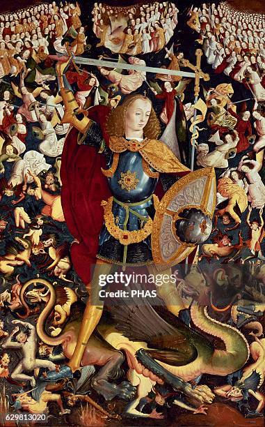 Saint Michael Archangel. By Master of Zafra. 1495-1500. Spain.