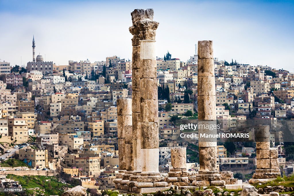 Columns at the Citadel, Amman