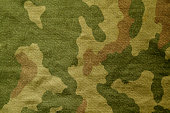 Textile camouflage cloth pattern.