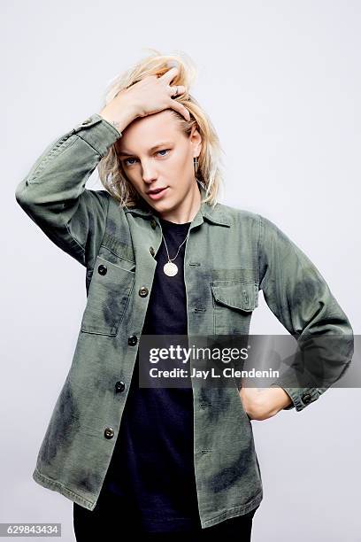 Actress Erika Linder, from the film Below Her Mouth, poses for a portraits at the Toronto International Film Festival for Los Angeles Times on...