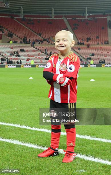 Bradley Lowery during the Premier League match between Sunderland and Chelsea at Stadium of Light on December 14, 2016 in Sunderland, England.