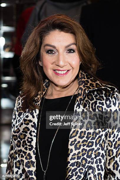 Jane MacDonald attends the opening night of "Cinderella" at London Palladium on December 14, 2016 in London, England. Pantomime returns to the London...