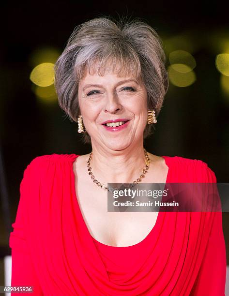 British Prime Minister Theresa May attends The Sun Military Awards at The Guildhall on December 14, 2016 in London, England.