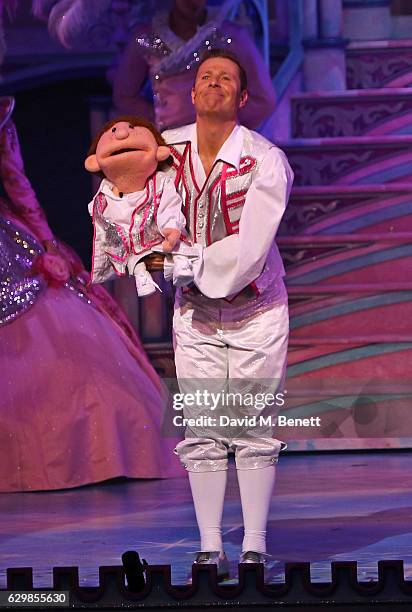 Paul Zerdin attends the Opening Night performance of "Cinderella" at London Palladium on December 14, 2016 in London, England.