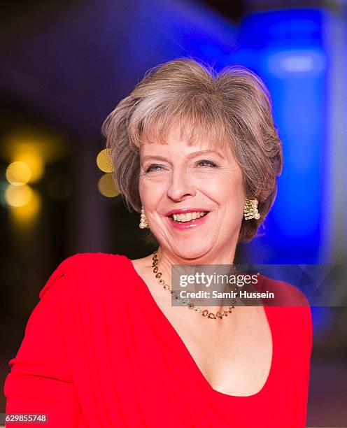 British Prime Minister Theresa May attends The Sun Military Awards at The Guildhall on December 14, 2016 in London, England.