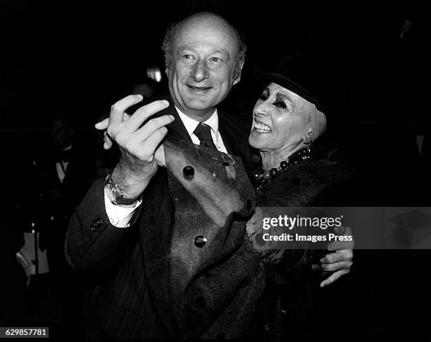 Mayor Ed Koch dancing with Louise Nevelson on her 80th Birthday circa 1979 in New York City.